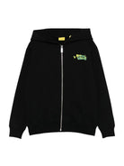 Felpa per bambino Off - White Kids nera con grafica frontale - Rubino Kids