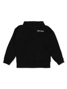 Felpa per bambino Palm Angels Kids nera con stampa con logo - Rubino Kids
