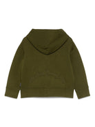 Felpa per bambino Palm Angels Kids verde con cappuccio - Rubino Kids
