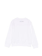 Felpa per bambino Paul & Shark Kids bianca con ricamo squalo sul davanti - Rubino Kids