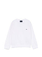 Felpa per bambino Paul & Shark Kids bianca con ricamo squalo sul davanti - Rubino Kids