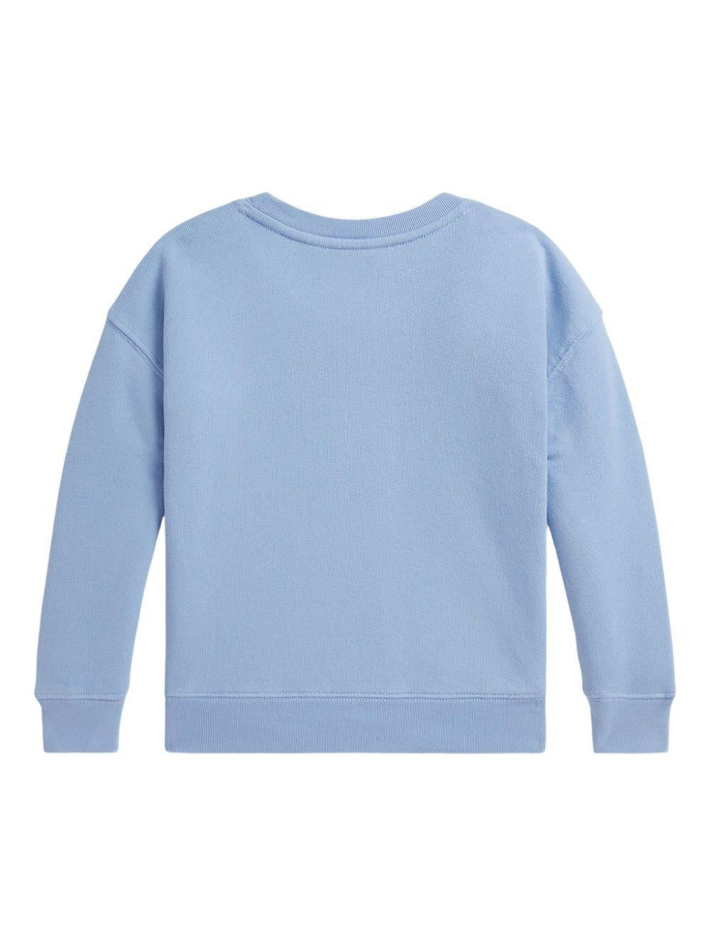 Felpa per bambino POLO RALPH LAUREN KIDS azzurro con motivo Polo Bear - Rubino Kids