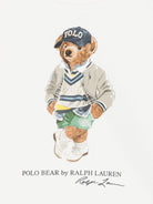 Felpa per bambino POLO RALPH LAUREN KIDS bianco con stampa Polo Bear - Rubino Kids