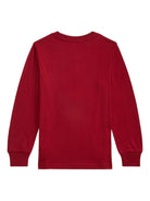 Felpa per bambino Polo Ralph Lauren Kids rossa con stampa Polo Bear - Rubino Kids