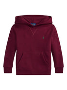 Felpa per bambino Polo Ralph Lauren Kids rosso con cappuccio - Rubino Kids