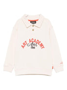 Felpa per bambino Scotch & Soda Kids beige con logo sul davanti - Rubino Kids