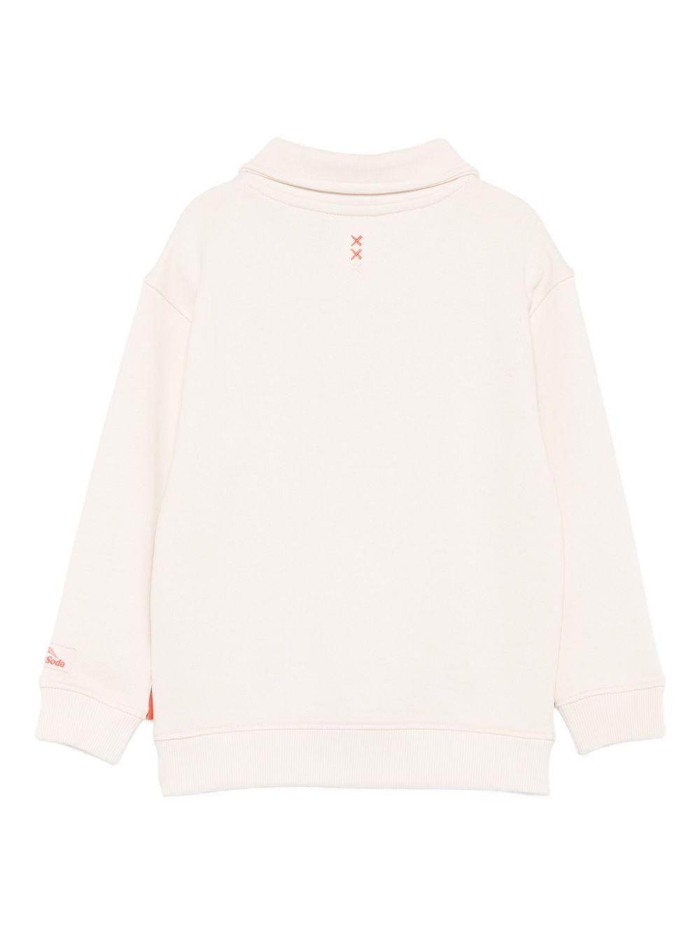 Felpa per bambino Scotch & Soda Kids beige con logo sul davanti - Rubino Kids