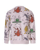 Felpa per bambino Stella McCartney Kids bianca con stampa grafica - Rubino Kids