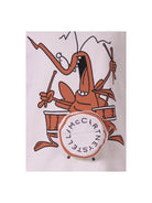 Felpa per bambino Stella McCartney Kids bianca con stampa grafica - Rubino Kids