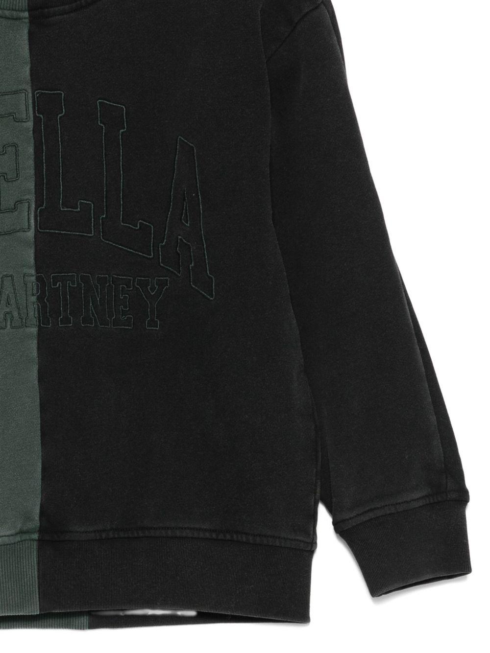 Felpa per bambino Stella McCartney Kids bicolore con logo - Rubino Kids