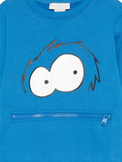 Felpa per bambino Stella McCartney Kids blu con zip sul davanti - Rubino Kids