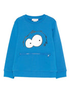 Felpa per bambino Stella McCartney Kids blu con zip sul davanti - Rubino Kids