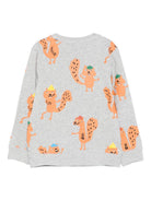 Felpa per bambino Stella McCartney Kids grigia con stampa scoiattolo - Rubino Kids