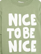 Felpa per bambino Stella McCartney Kids verde con design a strati - Rubino Kids