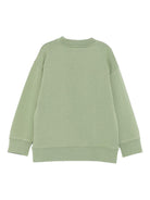 Felpa per bambino Stella McCartney Kids verde con logo circolare - Rubino Kids