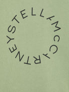 Felpa per bambino Stella McCartney Kids verde con logo circolare - Rubino Kids