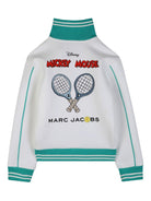 Felpa per bambino The Marc Jacobs Kids x Mickey Mouse bianco con zip - Rubino Kids