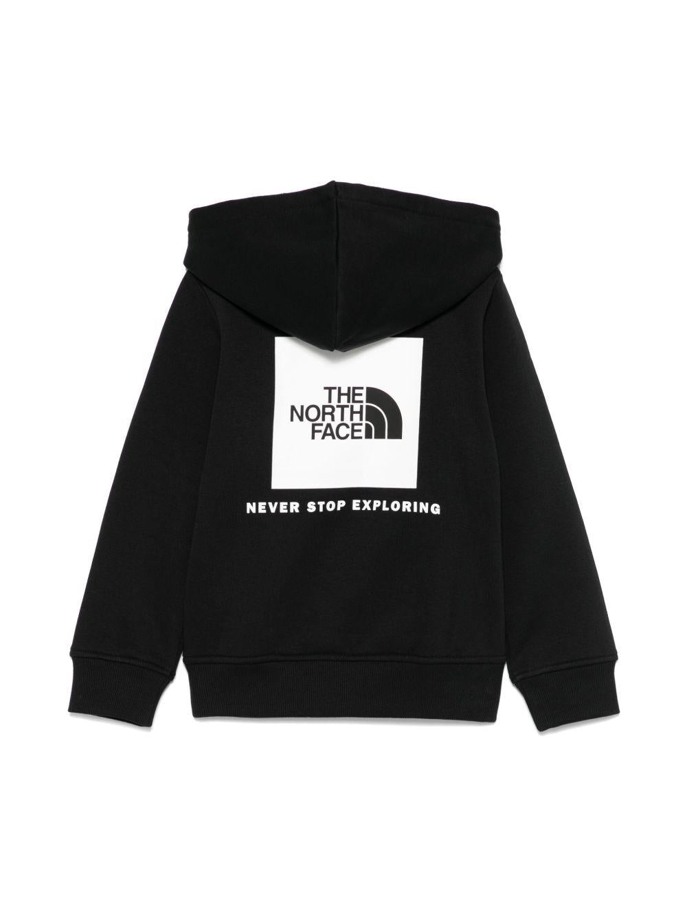 Felpa per bambino The North Face Kids nero con cappuccio - Rubino Kids