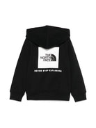 Felpa per bambino The North Face Kids nero con cappuccio - Rubino Kids
