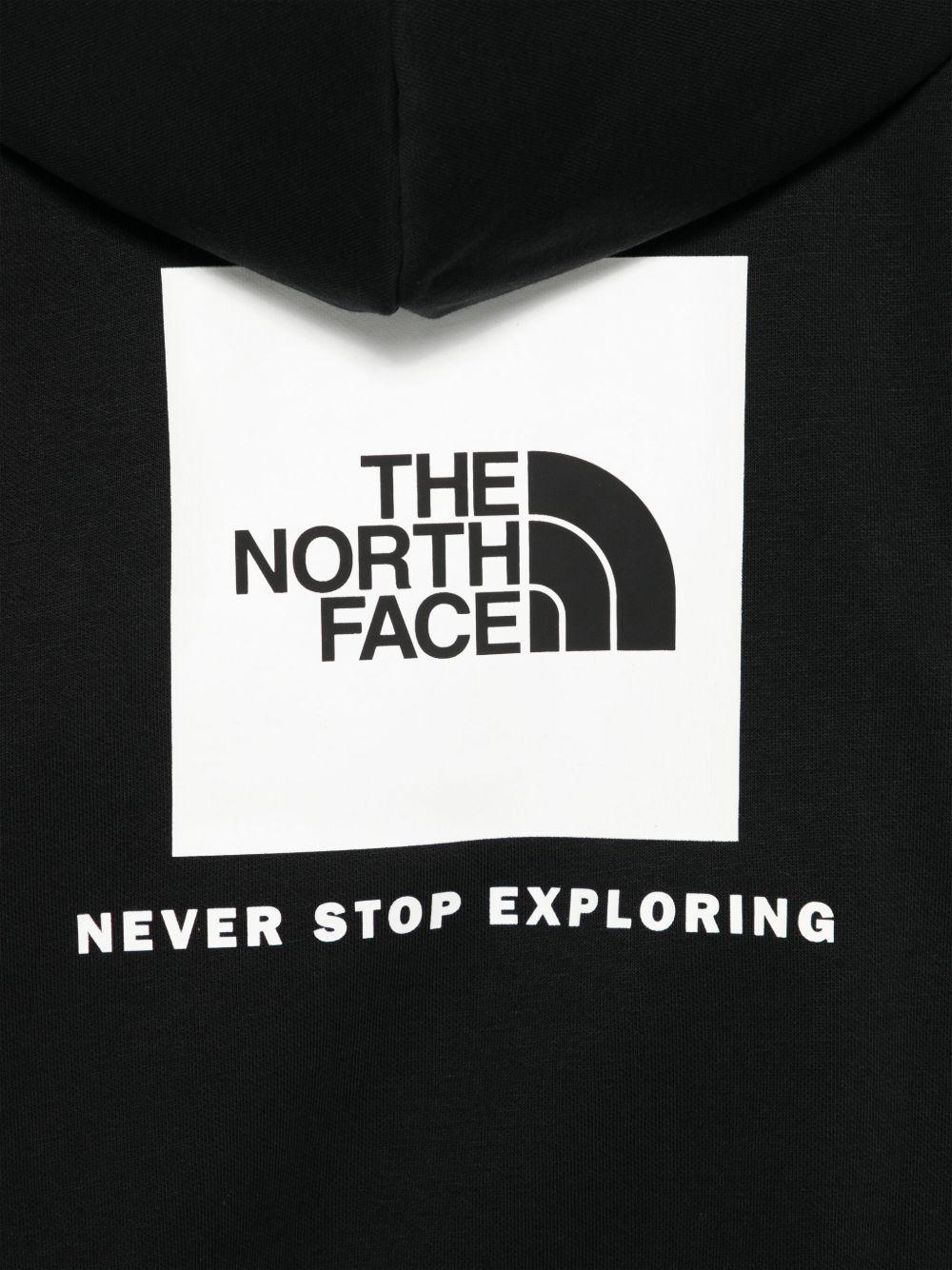 Felpa per bambino The North Face Kids nero con cappuccio - Rubino Kids