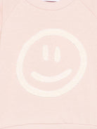 Felpa per neonata Molo rosa con ricamo smile sul davanti - Rubino Kids