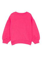 Felpa per neonata Moschino Kids fucsia con stampa orsetto - Rubino Kids
