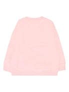 Felpa per neonata Moschino Kids rosa con caratteristico motivo Teddy - Rubino Kids