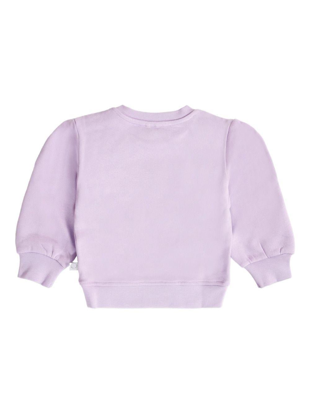 Felpa per neonata Stella McCartney Kids viola con stampa - Rubino Kids