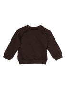 Felpa per neonati Molo marrone con orsetto ricamato - Rubino Kids