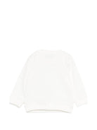 Felpa per neonati Moschino Kids bianca con ricamo Teddy Bear - Rubino Kids