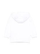 Felpa per neonati Moschino Kids bianco con motivo Teddy Bear con cappuccio - Rubino Kids