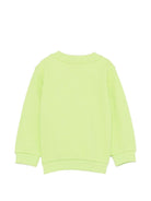 Felpa per neonati Moschio Kids verde con stampa Teddy sul davanti - Rubino Kids