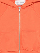 Felpa per neonato Bobo Choses arancione con logo sulla manica a contrasto - Rubino Kids