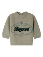 Felpa per neonato Bonpoint verde con logo ricamato - Rubino Kids