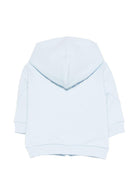 Felpa per neonato Givenchy Kids azzurra con logo sul davanti - Rubino Kids