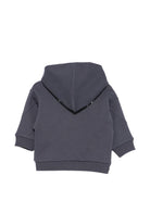Felpa per neonato Givenchy Kids blu con stampa logo sul davanti - Rubino Kids
