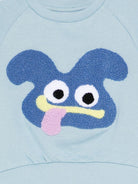 Felpa per neonato Molo blu con stampa ricamata - Rubino Kids