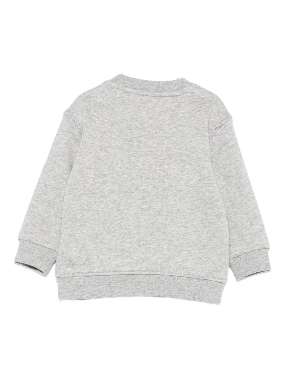 Felpa per neonato Polo Ralph Lauren Kids grigia con stampa orso - Rubino Kids