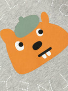 Felpa per neonato Stella McCartney Kids grigia con motivo Bear - Rubino Kids