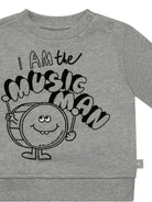 Felpa per neonato Stella McCartney Kids grigio con stampa grafica sul davanti - Rubino Kids