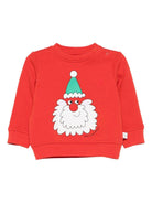 Felpa per neonato Stella McCartney Kids rosso con stampa Babbo Natale - Rubino Kids