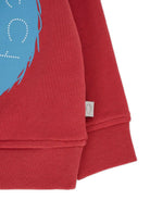 Felpa per neonato Stella McCartney Kids rosso con stampa mostro - Rubino Kids