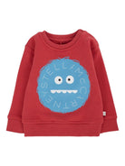 Felpa per neonato Stella McCartney Kids rosso con stampa mostro - Rubino Kids