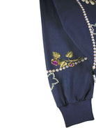 Felpa Reniza per bambina Molo blu con stampa sul davanti - Rubino Kids