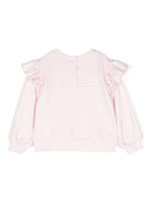 Felpa Romantic Circus con stampa per neonata Monnalisa con dettaglio con glitter - Rubino Kids