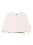Felpe per neonata Emporio Armani Kids beige con chiusura a bottoni - Rubino Kids