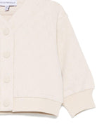 Felpe per neonata Emporio Armani Kids beige con chiusura a bottoni - Rubino Kids