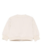Felpe per neonata Emporio Armani Kids beige con chiusura a bottoni - Rubino Kids