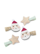 Fermagli per capelli per bambina Mimi & Lula multicolore con motivo natalizio - Rubino Kids