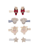 Fermagli per capelli per bambina Mimi & Lula multicolore con motivo natalizio - Rubino Kids